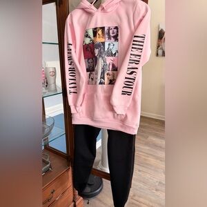 Taylor Swift Pink Oversized Pullover Hoodie